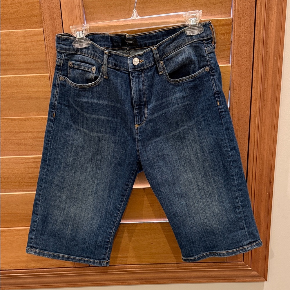 Banana Republic Dark Blue Denim Jean Shorts